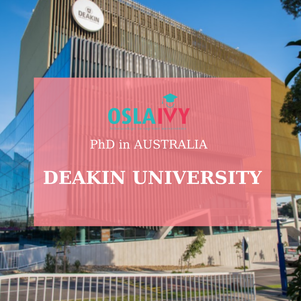 Học bổng PhD tại Deakin University