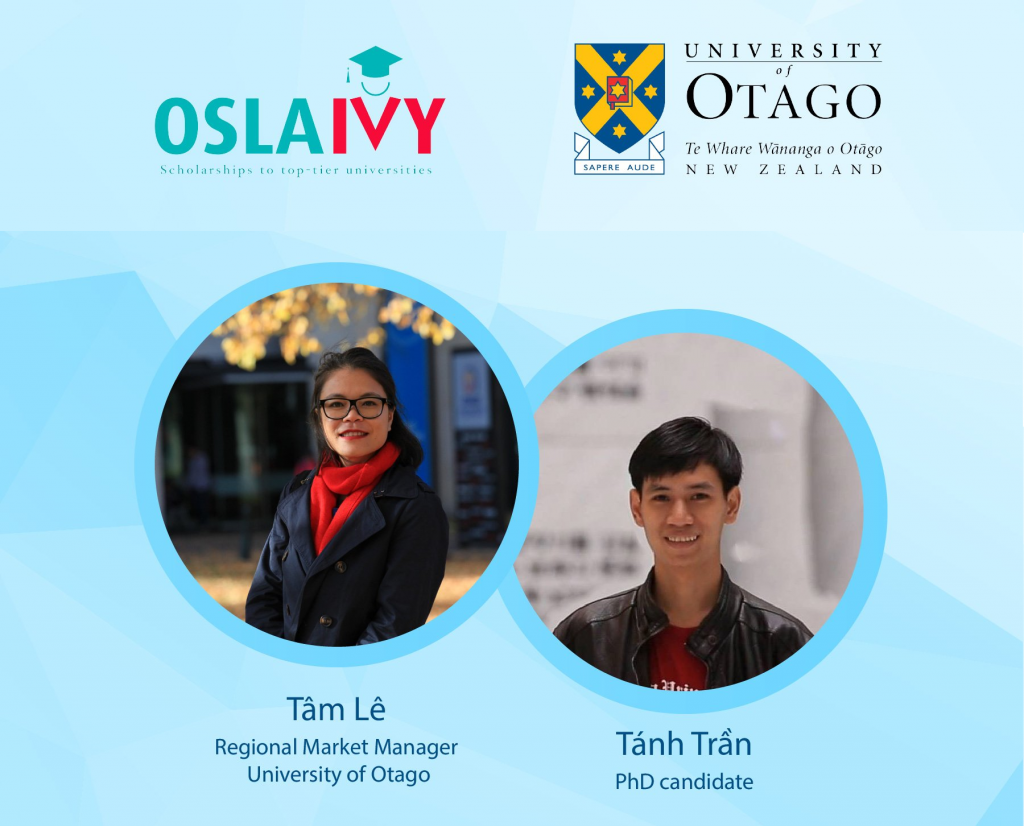 Giới thiệu khách mời Webinar học bổng đại học Otago