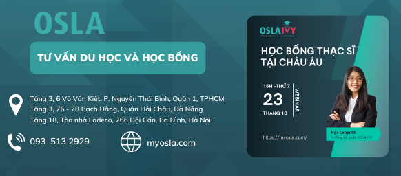 WEBINAR: KINH NGHIỆM SĂN HỌC BỔNG THẠC SĨ CHÂU ÂU